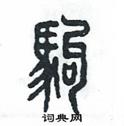 驹怎么写好看