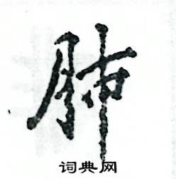 肺怎么写好看