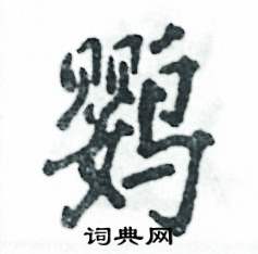 鹦怎么写好看