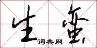 生蛮怎么写好看