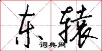 东辕怎么写好看