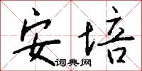 安培怎么写好看