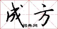 成方怎么写好看