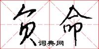 负命怎么写好看