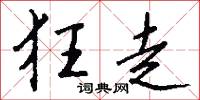 狂走怎么写好看