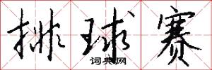 排球赛怎么写好看