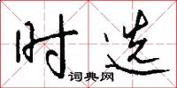 时选怎么写好看