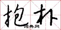抱朴怎么写好看