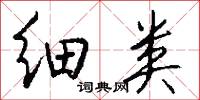 细类怎么写好看