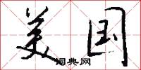 美国怎么写好看