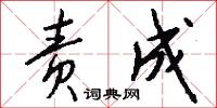 责成怎么写好看