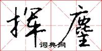挥麈怎么写好看