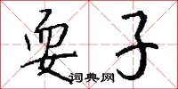 耍子怎么写好看