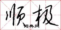 顺极怎么写好看