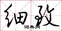 细致怎么写好看