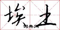 埃土怎么写好看