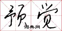 预觉怎么写好看