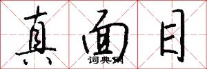真面目怎么写好看