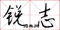 锐志怎么写好看