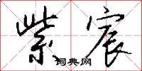 紫宸怎么写好看