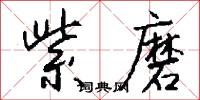 紫磨怎么写好看