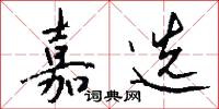 嘉选怎么写好看