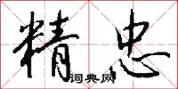 精忠怎么写好看