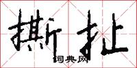 撕扯怎么写好看