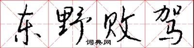东野败驾怎么写好看