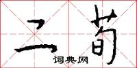 二荀怎么写好看