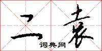 二袁怎么写好看