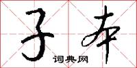 子本怎么写好看