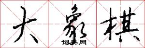 大象棋怎么写好看