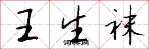 王生袜怎么写好看