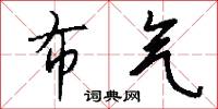 布气怎么写好看