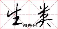 生类怎么写好看