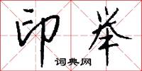 印举怎么写好看