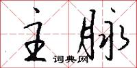 主脉怎么写好看