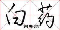 白药怎么写好看