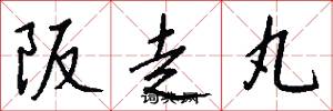 阪走丸怎么写好看