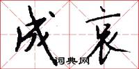 成哀怎么写好看