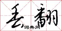 丢翻怎么写好看