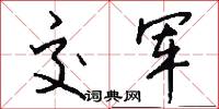 交军怎么写好看