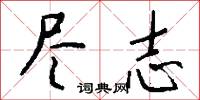 尽志怎么写好看