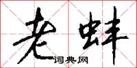 老蚌怎么写好看