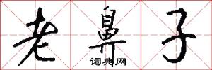老鼻子怎么写好看
