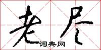 老尽怎么写好看