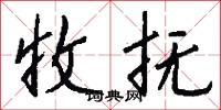 收抚怎么写好看