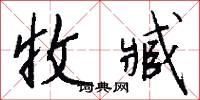 收臧怎么写好看