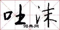 吐沫怎么写好看